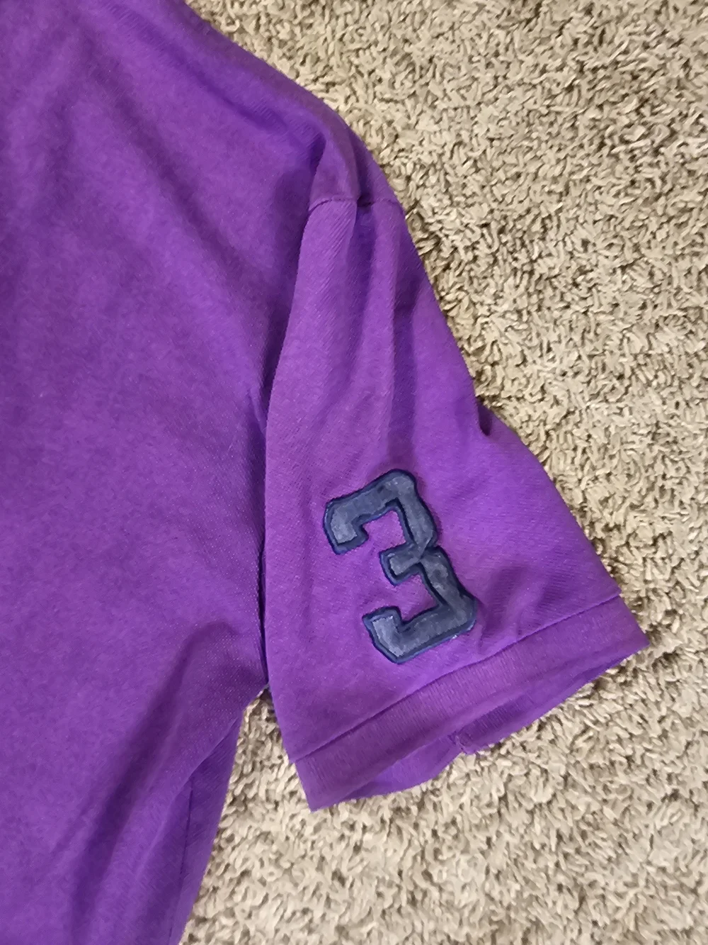 Polo Ralph Lauren Polo Purple Large Navy Polo Pony Number 3 Size Large